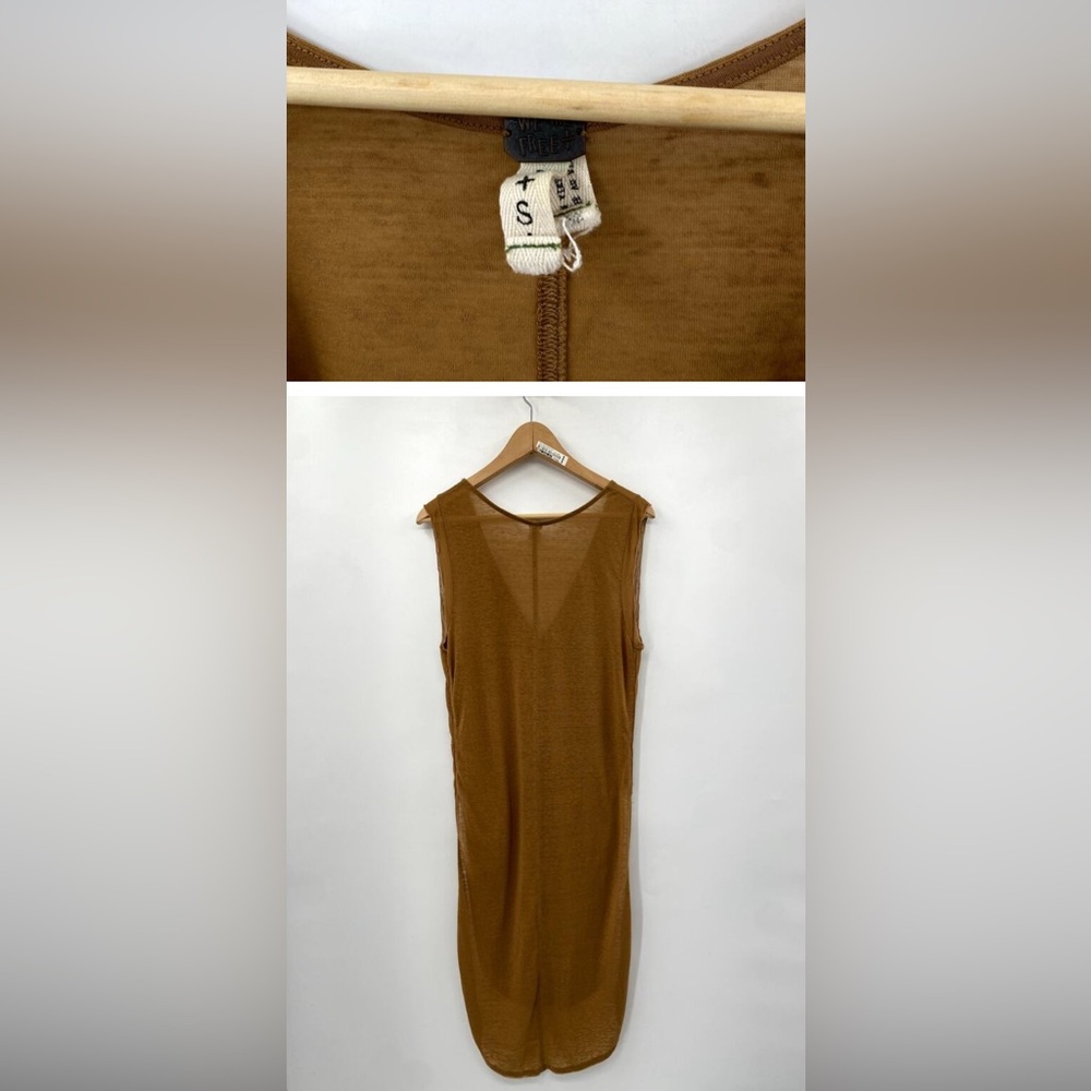 ❤️Free People Rust Orange Sleeveless Tunic